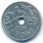Norway, 1 крона (2006 г.)