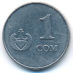 Kyrgyzstan, 1 сом (2008 г.)
