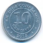 Nicaragua, 10 сентаво (2015 г.)