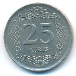 Turkey, 25 куруш (2019 г.)