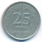 Turkey, 25 куруш (2014 г.)
