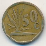 South Africa, 50 центов (1995 г.)