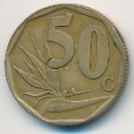 South Africa, 50 центов (1996 г.)