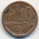 South Africa, 10 центов, 