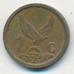 South Africa, 2 цента (1995 г.)