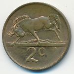 South Africa, 2 цента (1990 г.)