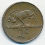 South Africa, 2 цента (1977 г.)