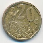 South Africa, 20 центов (2008 г.)