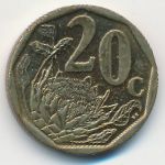 South Africa, 20 центов (2008 г.)
