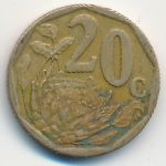 South Africa, 20 центов (2013 г.)
