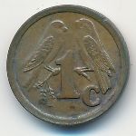 South Africa, 1 цент (1992 г.)