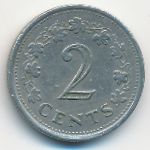 Malta, 2 цента (1976 г.)