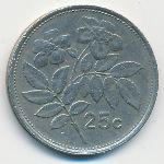 Malta, 25 центов (1993 г.)