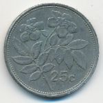 Malta, 25 центов (1995 г.)