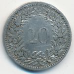 Швейцария, 20 раппенов (1884 г.)
