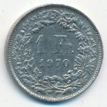 Швейцария, 1 франк (1970 г.)