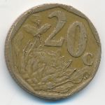 South Africa, 20 центов (2008 г.)