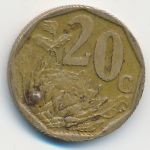 South Africa, 20 центов (2008 г.)