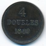 Гернси, 4 дубля (1889 г.)