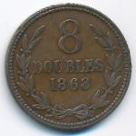Гернси, 8 дублей (1868 г.)