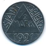 Кобленц., 1/2 марки (1921 г.)