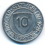 Кобленц., 10 пфеннигов (1921 г.)
