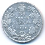 Канада, 25 центов (1919 г.)