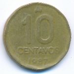 Argentina, 10 сентаво (1987 г.)