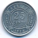 Belize, 25 центов (1994 г.)