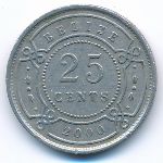 Belize, 25 центов (2000 г.)