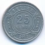 Belize, 25 центов (2012 г.)