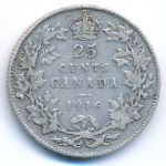 Канада, 25 центов (1916 г.)