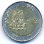 Argentina, 1 песо (2001 г.)
