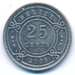 Belize, 25 центов (2003 г.)