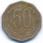 Chile, 50 песо (1999 г.)