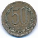 Chile, 50 песо (1999 г.)