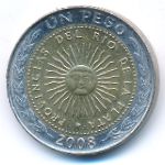 Argentina, 1 песо (2008 г.)