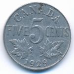 Канада, 5 центов (1929 г.)