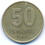 Argentina, 50 сентаво (1994 г.)