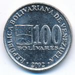Венесуэла, 100 боливар (2002 г.)