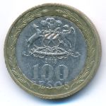 Chile, 100 песо (2013 г.)