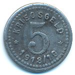 Фюрстенвальде., 5 пфеннигов (1918 г.)