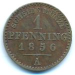Пруссия, 1 пфеннинг (1856 г.)