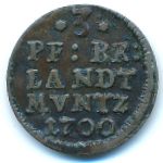 Prussia, 1 пфенниг, 