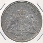 Bavaria, 2 гульдена (1848 г.)