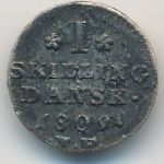 Дания, 1 скиллинг (1809 г.)