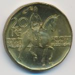Чехия, 20 крон (2016 г.)