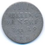 Norway, 8 скиллингов, 