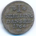 Denmark, 1 скиллинг, 