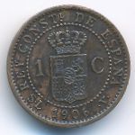 Spain, 1 сентимо (1906 г.)